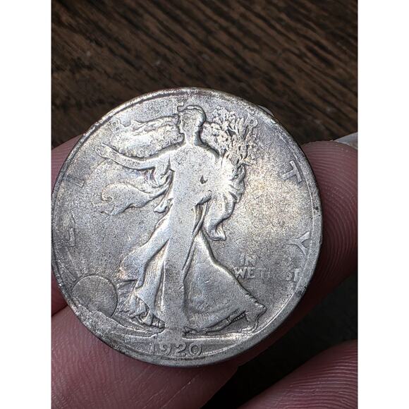 1920 S Walking Liberty Half Dollar Scarce Semi Key Date Silver Walker Coin 3 - Picture 1 of 16